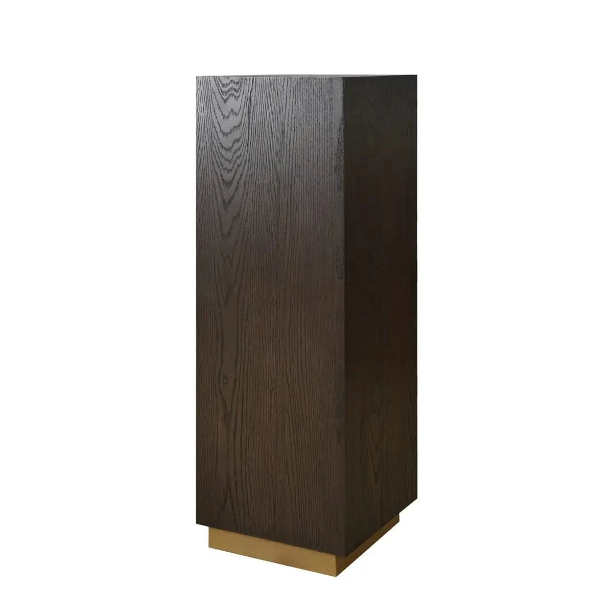 Eccotrading Design London Living Hudson pedestal brushed brown oak 35cm House of Isabella UK