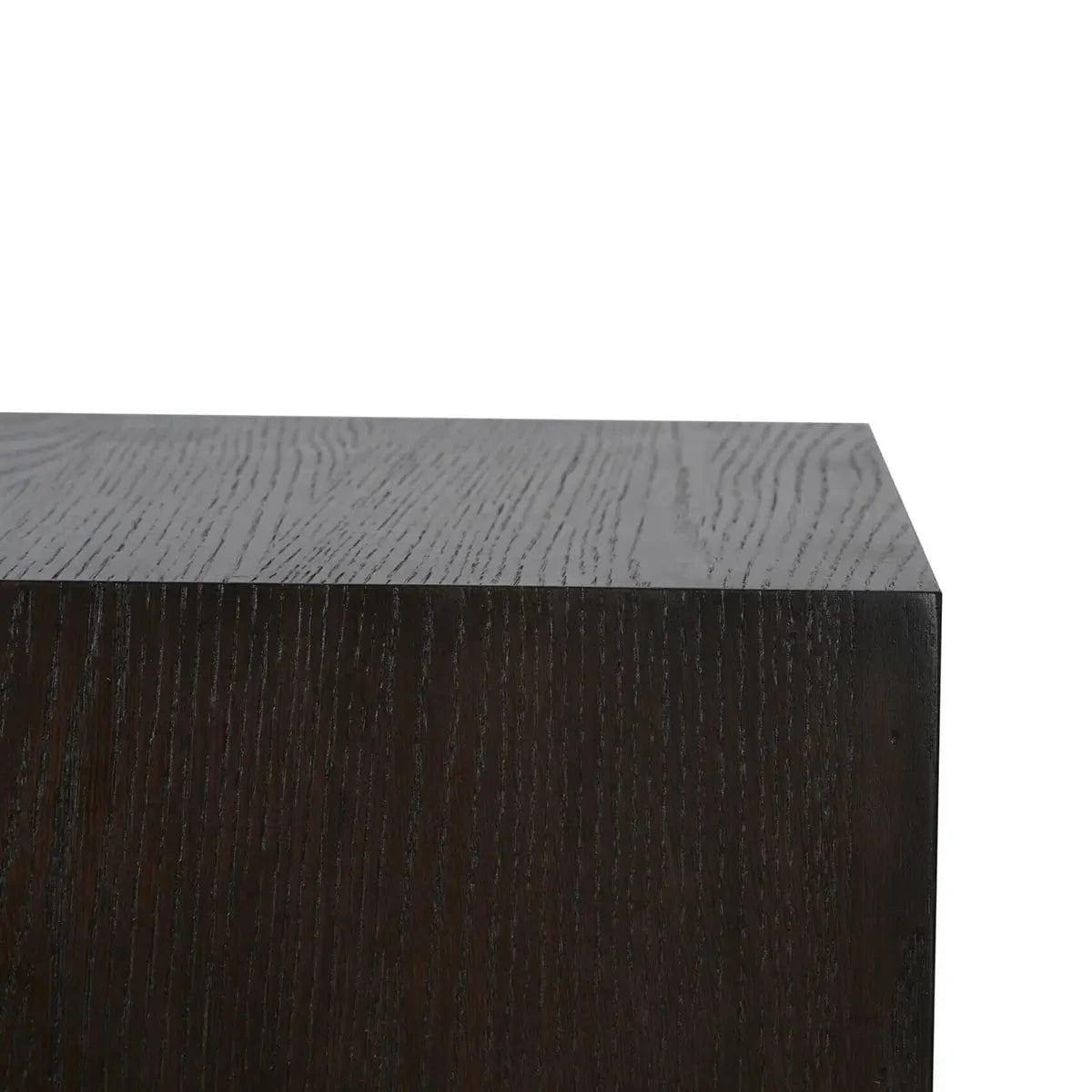 Eccotrading Design London Living Hudson pedestal brushed brown oak 35cm House of Isabella UK