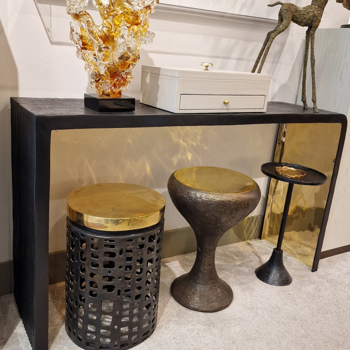 Eccotrading Design London Living Lava Table Bronze Dorato House of Isabella UK