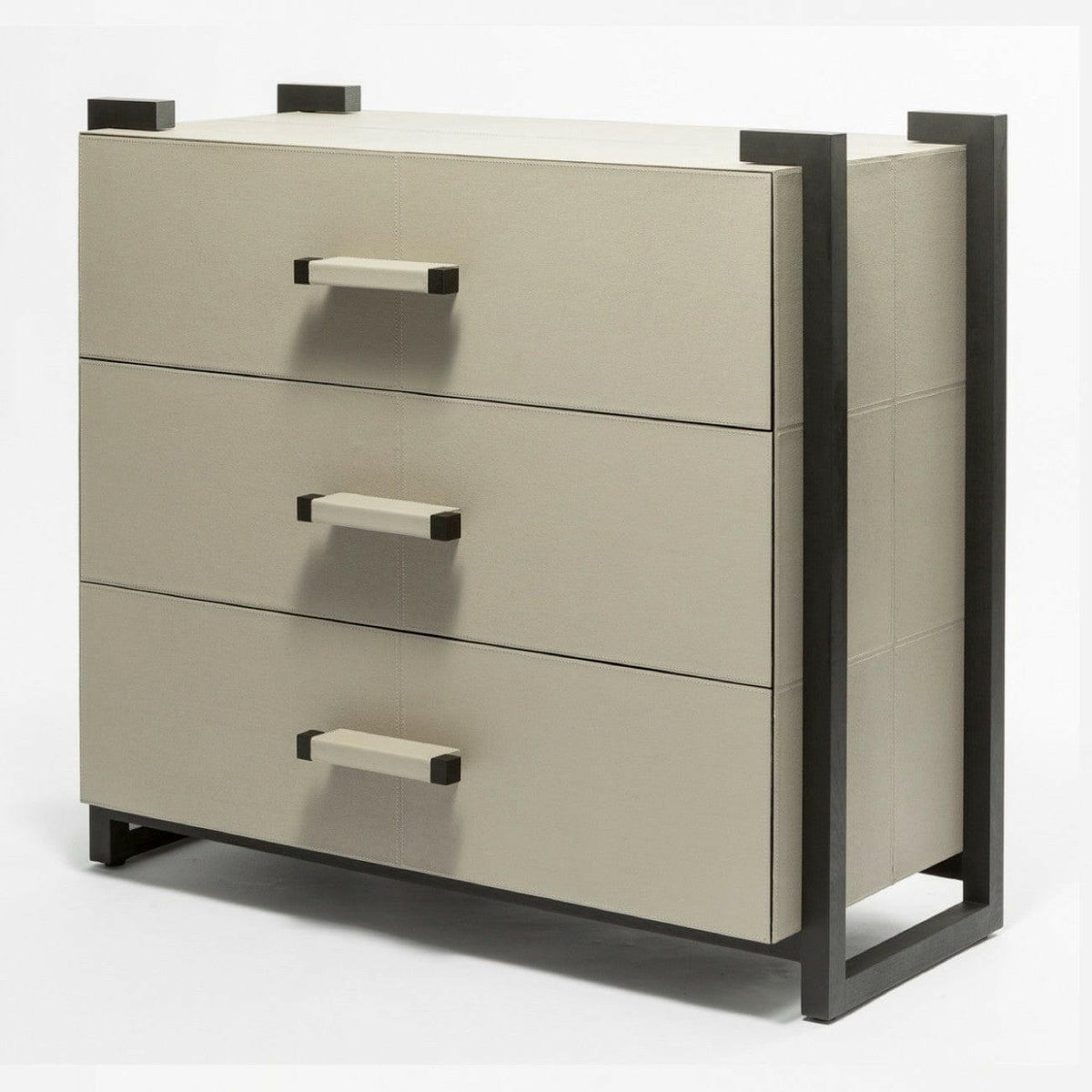 Linea Nera Chest French Grey Leather.