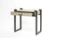 Eccotrading Design London Living Linea Nera Side Table French Grey Leather House of Isabella UK