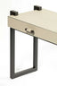 Eccotrading Design London Living Linea Nera Side Table French Grey Leather House of Isabella UK