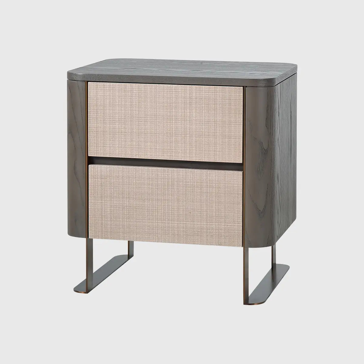 Eccotrading Design London Living Lizzi 2 Drawer Bedside Macchiato Lizzi 2 Drawer Bedside Macchiato: Modern Elegance with Practical Appeal House of Isabella UK