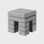 Eccotrading Design London Living Lombard Table Taupe House of Isabella UK
