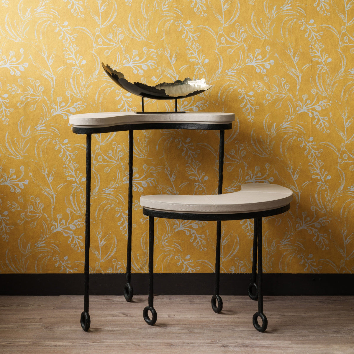 Eccotrading Design London Living Marais Bronze Tables Pumice Leather House of Isabella UK