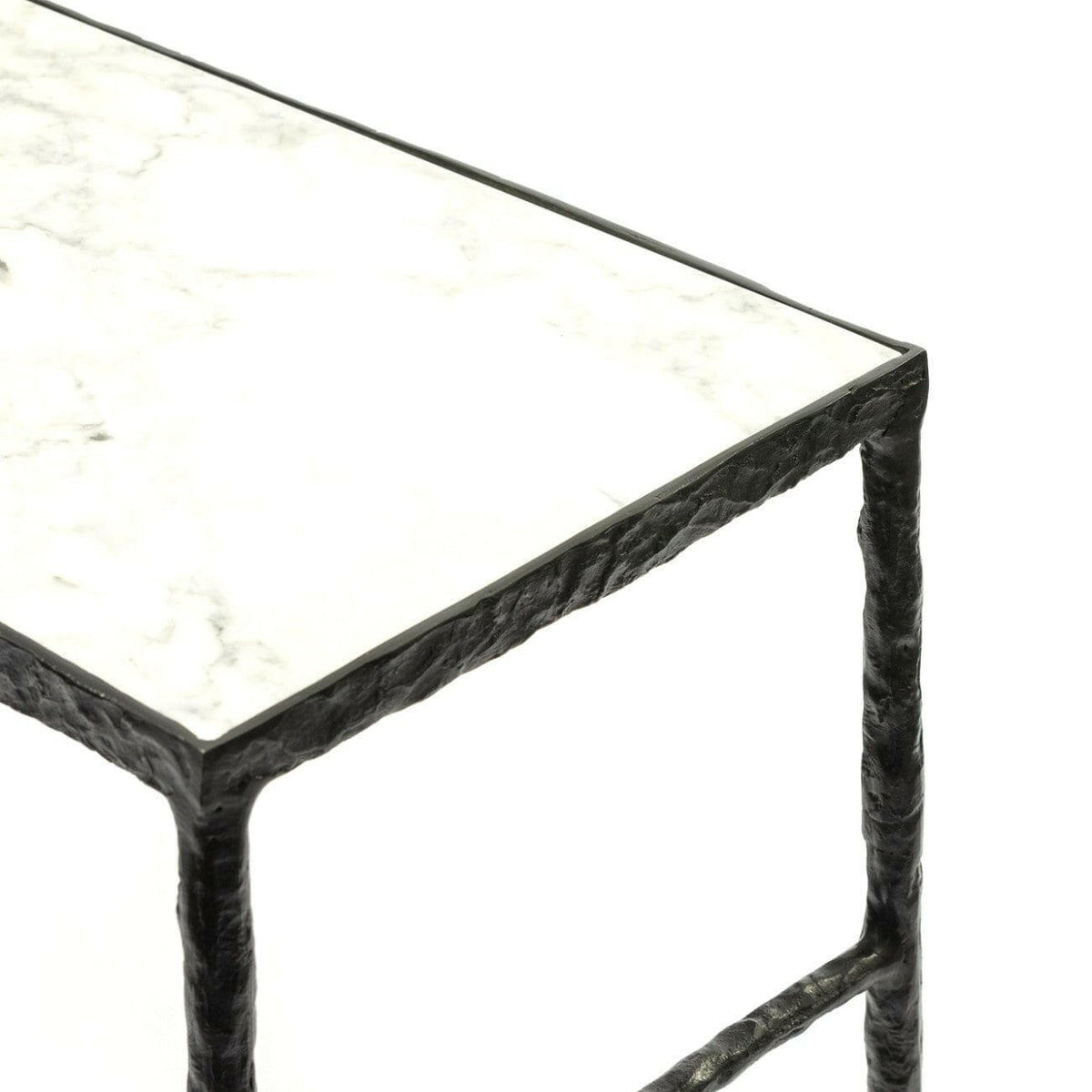 Mineral Console Bronze Nera And Marble.