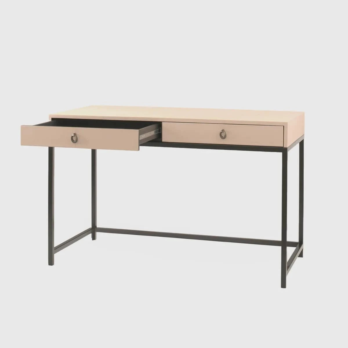 Eccotrading Design London Living Mr Barnes Desk Blush Leather House of Isabella UK
