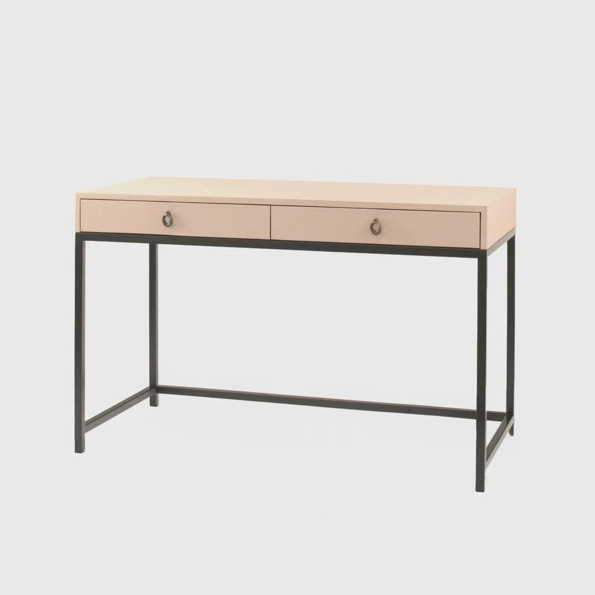 Eccotrading Design London Living Mr Barnes Desk Blush Leather House of Isabella UK