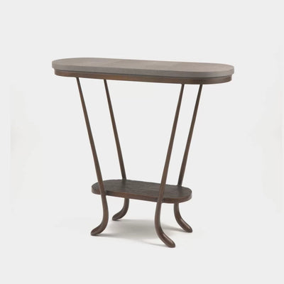 Eccotrading Design London Living Paris Console Antique Bronze and Leather House of Isabella UK
