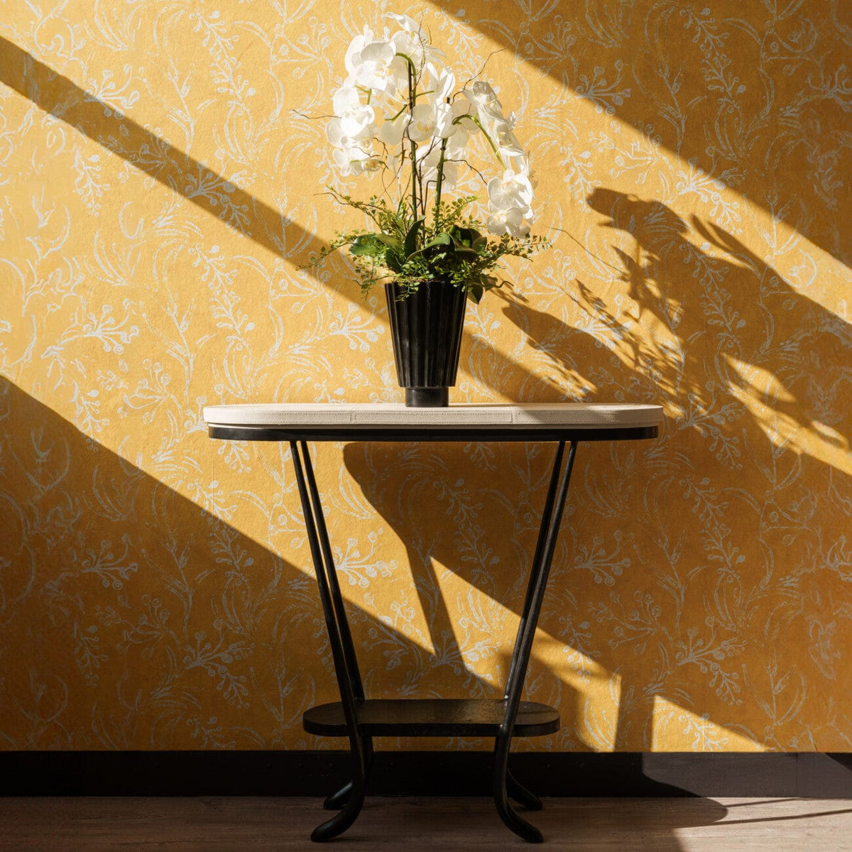 Paris Console Bronze Nera Pumice Leather.