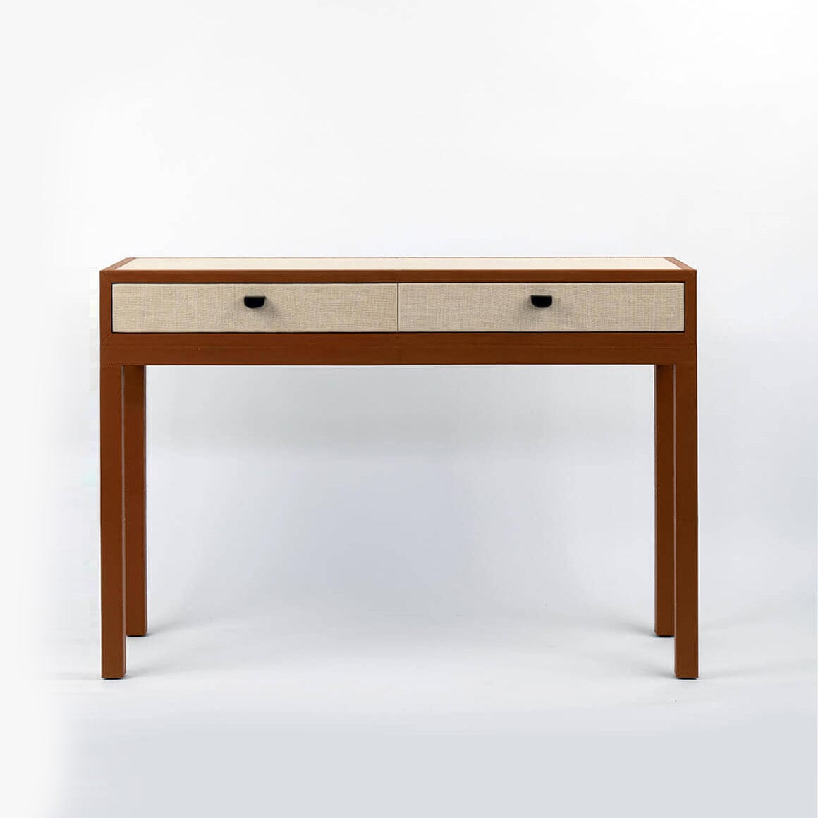 Eccotrading Design London Living Ralf Console Leather and Jute House of Isabella UK