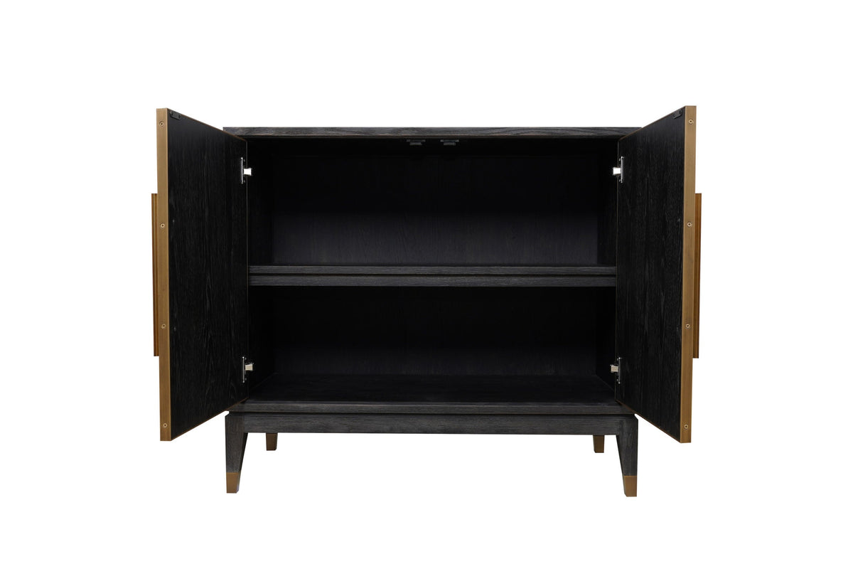 Eccotrading Design London Living Renmin Cabinet 2 Door Carbon Oak House of Isabella UK