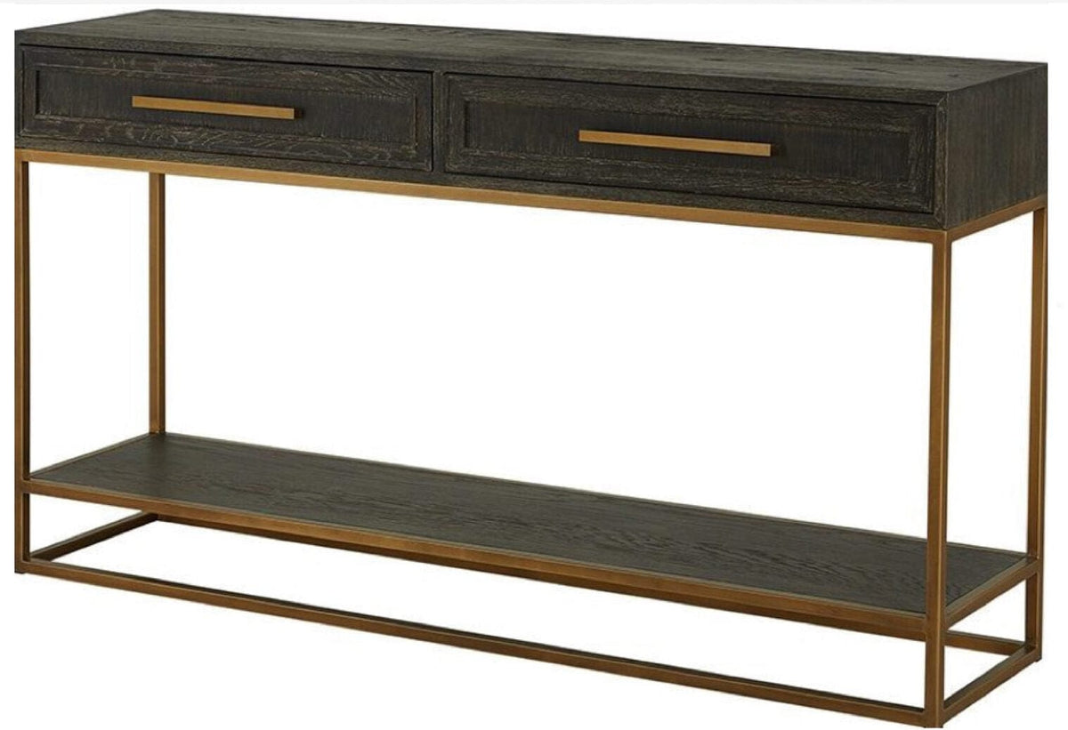 Eccotrading Design London Living Renmin Console Carbon Oak 160cm House of Isabella UK