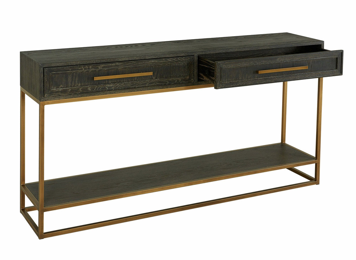 Eccotrading Design London Living Renmin Console Carbon Oak 160cm House of Isabella UK