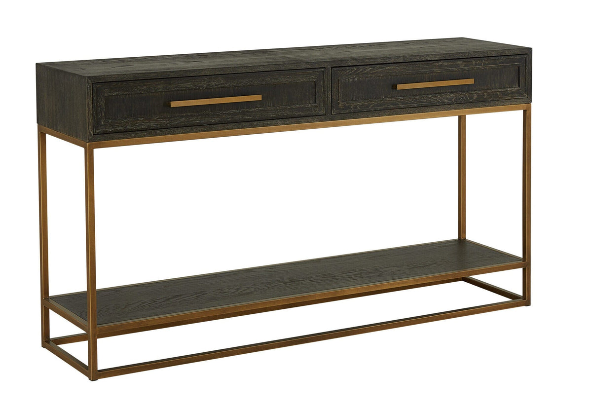 Eccotrading Design London Living Renmin Console Carbon Oak 160cm House of Isabella UK