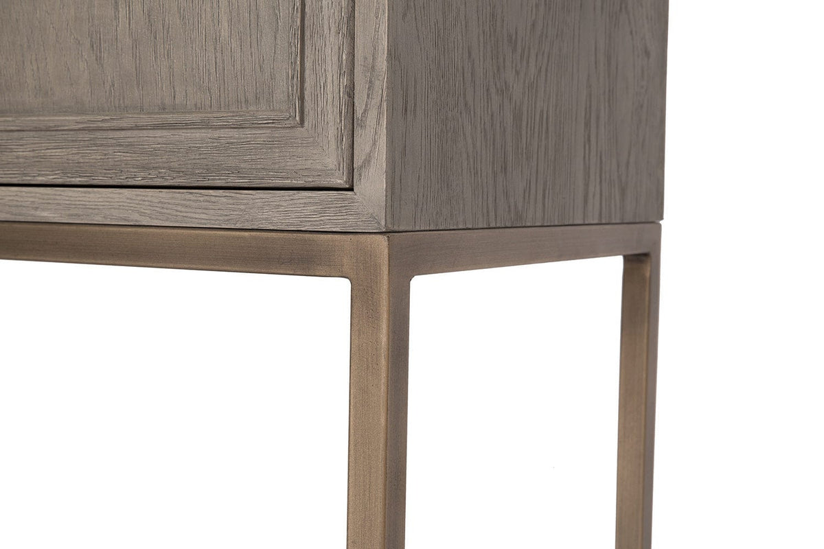 Eccotrading Design London Living Renmin Console Grey Oak 160cm House of Isabella UK