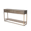 Eccotrading Design London Living Renmin Console Grey Oak 160cm House of Isabella UK