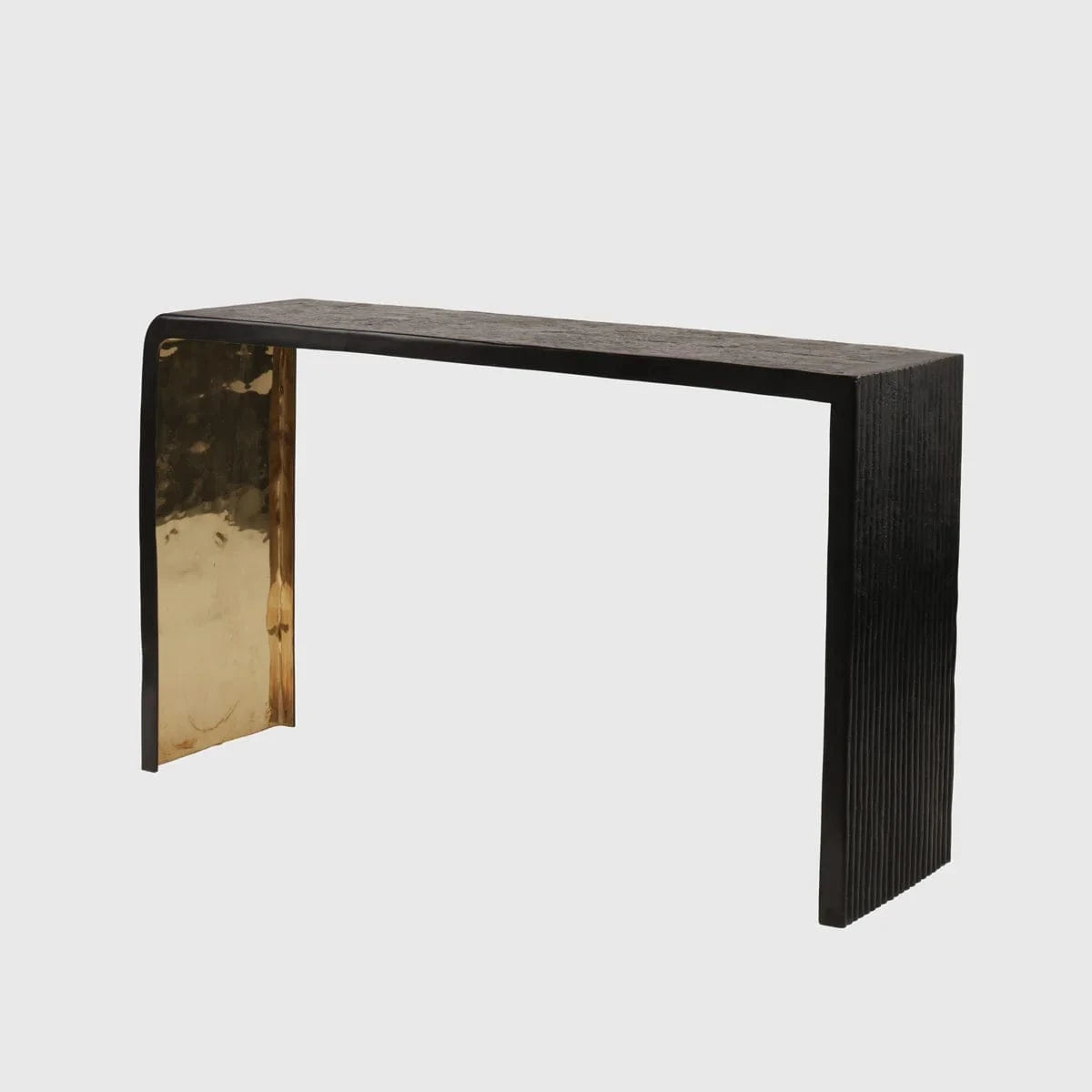 Eccotrading Design London Living Ribbed Bronze Console House of Isabella UK