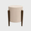 Eccotrading Design London Living Skylon Pumice Leather Stool House of Isabella UK