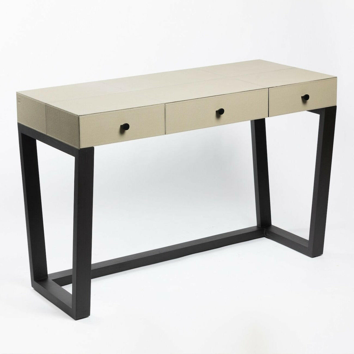 Slim Jim Desk French Grey Leather.