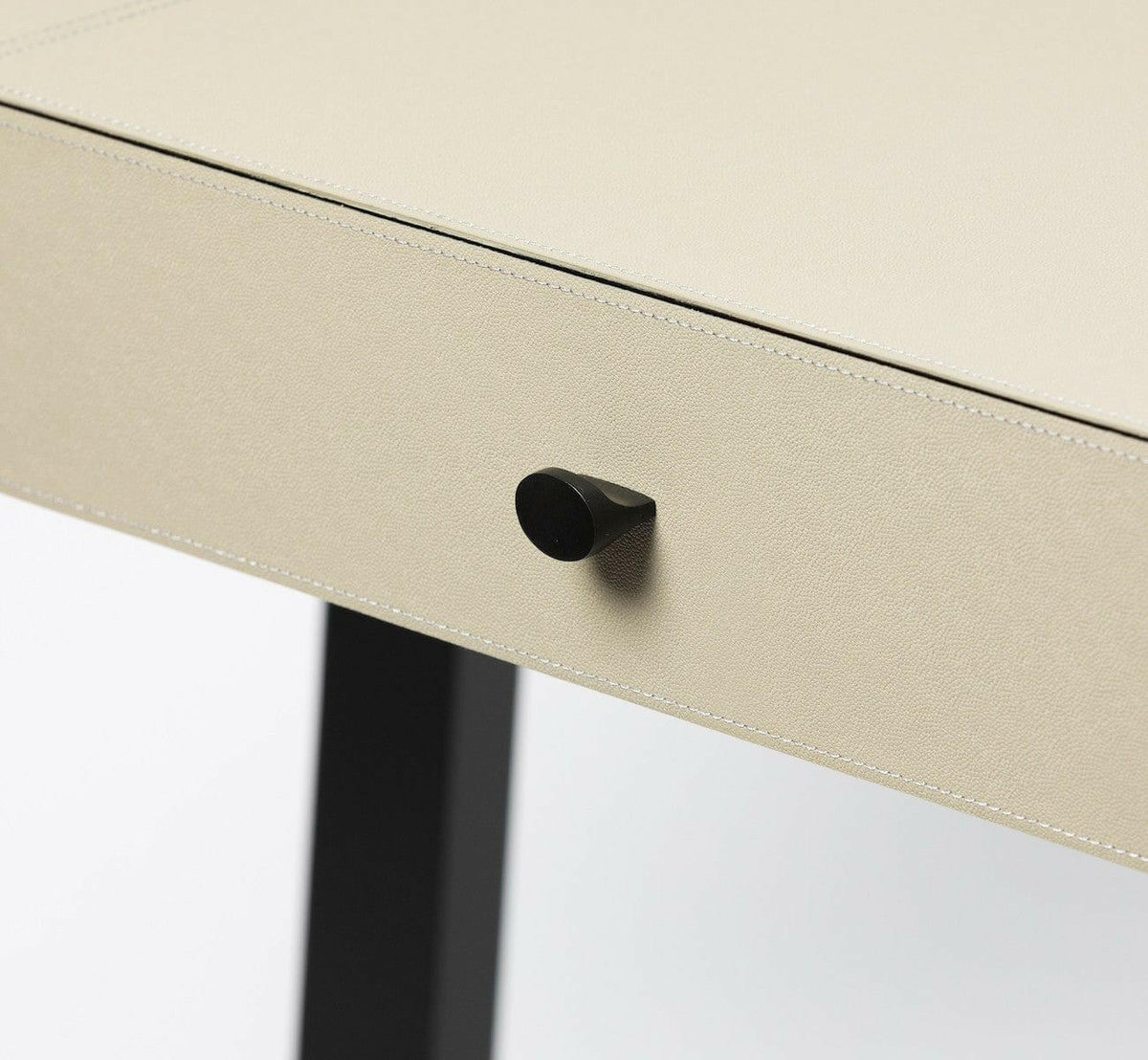 Slim Jim Desk French Grey Leather.