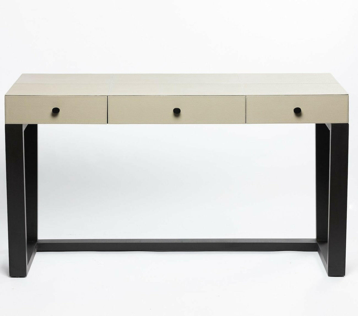 Slim Jim Desk French Grey Leather.