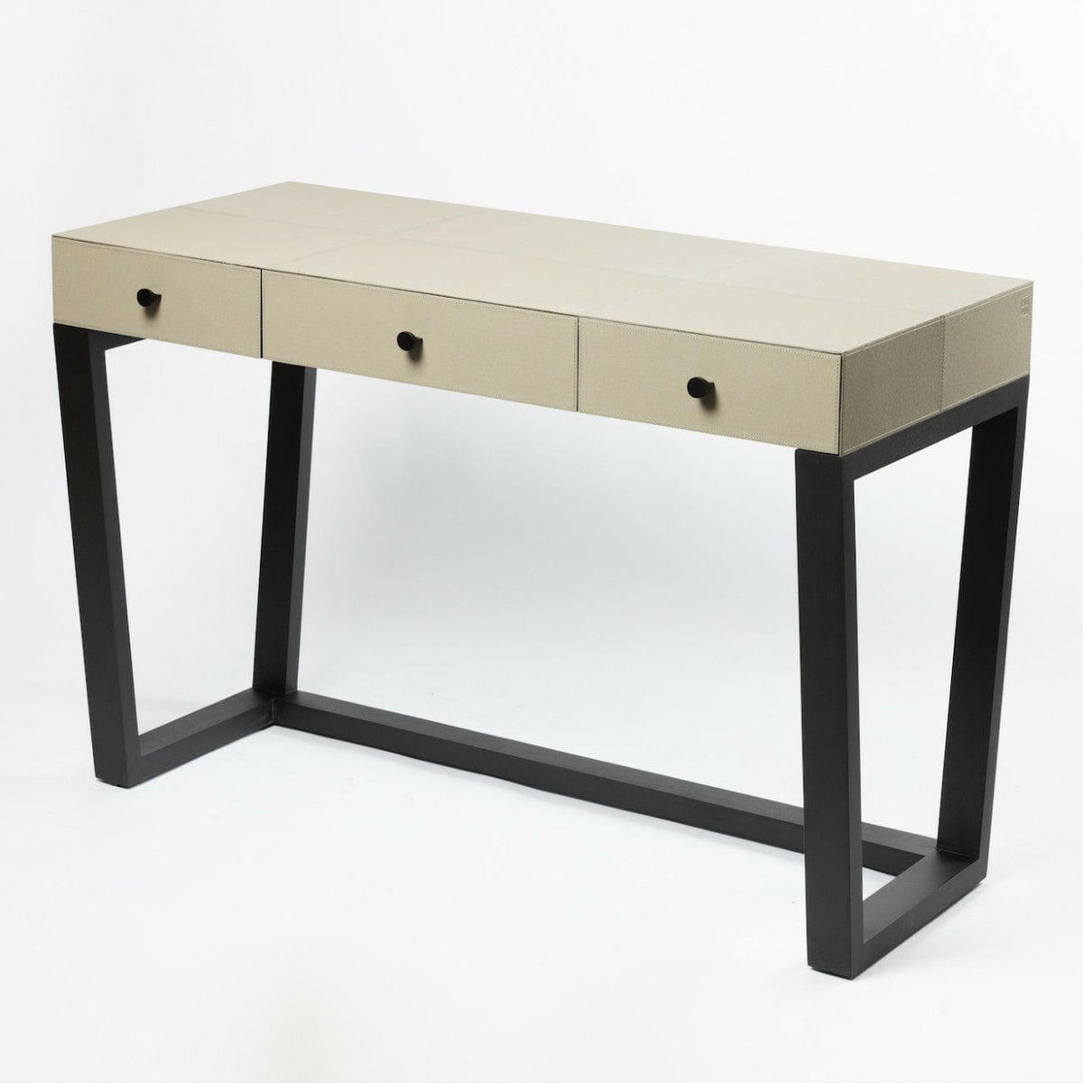 Slim Jim Desk French Grey Leather.