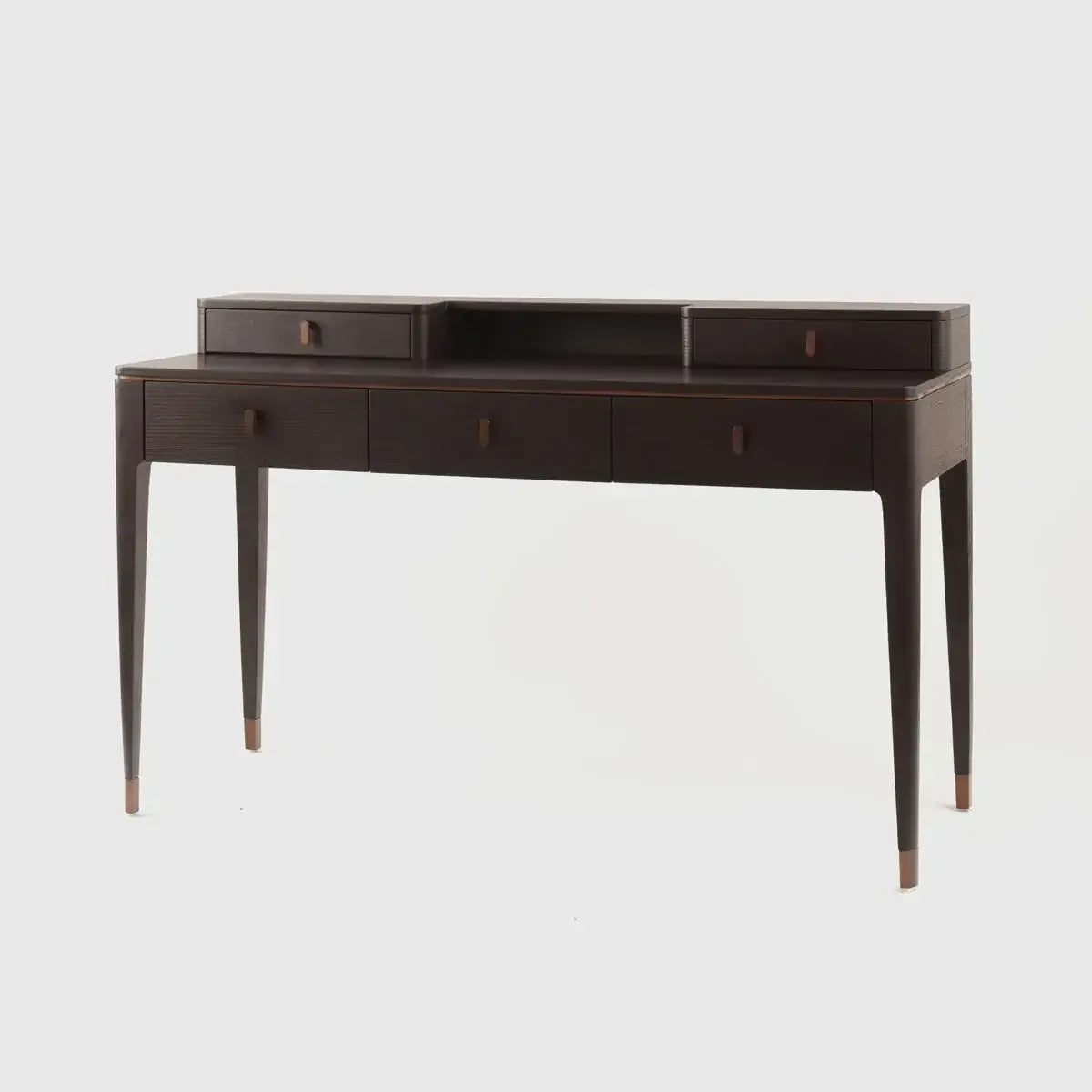 Eccotrading Design London Living Studio Desk 5 Drawers Espresso Oak House of Isabella UK
