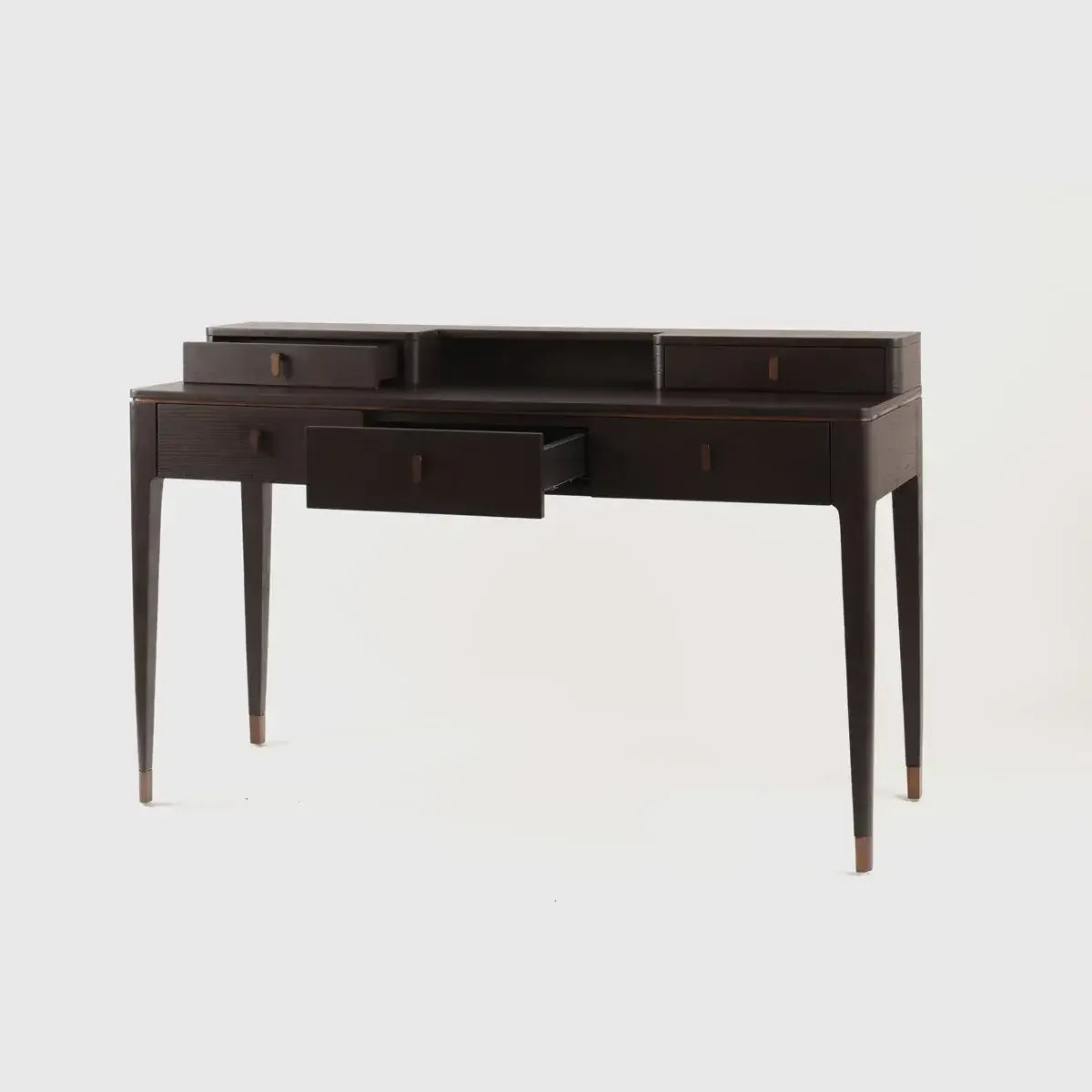 Eccotrading Design London Living Studio Desk 5 Drawers Espresso Oak House of Isabella UK