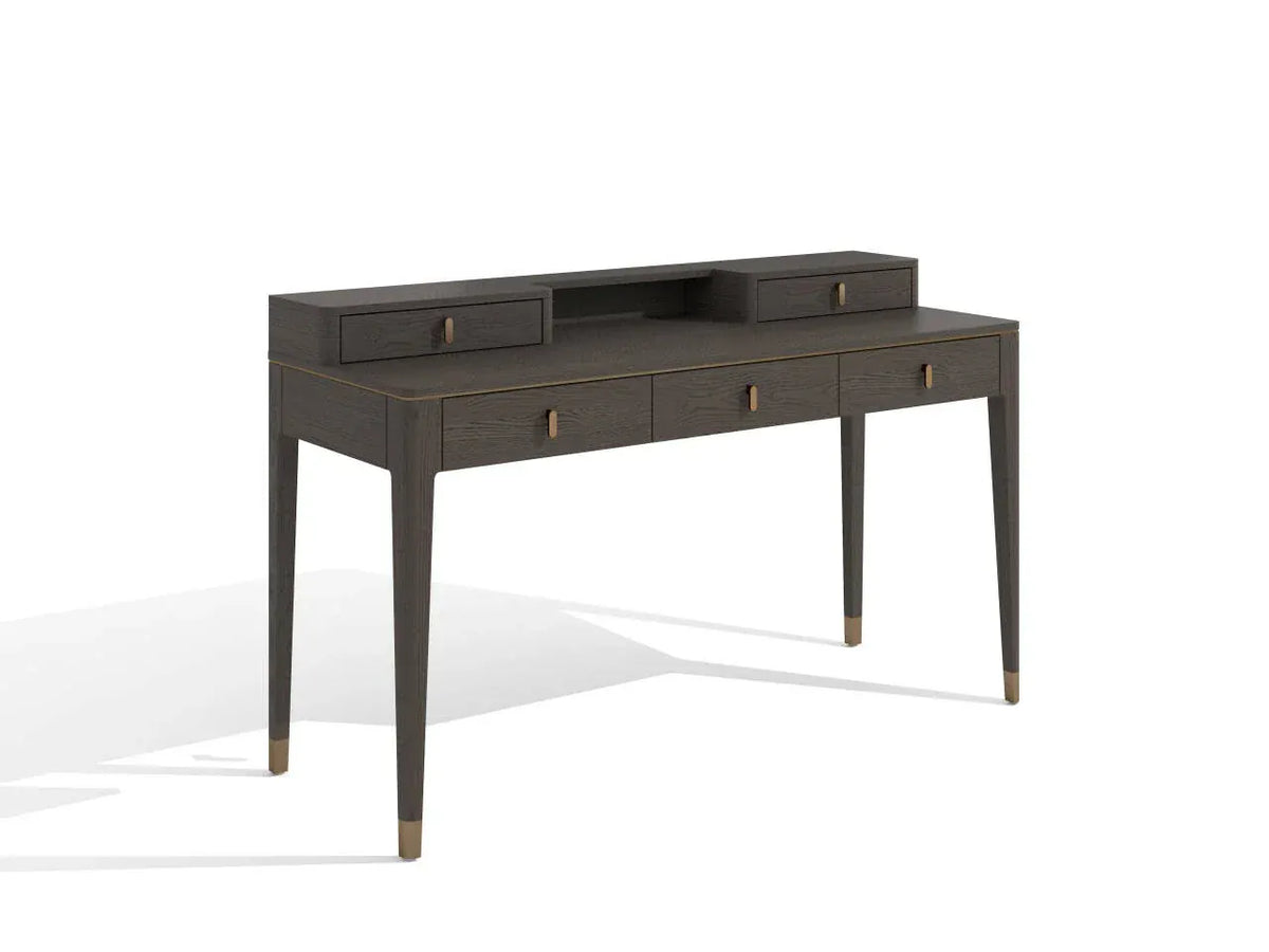Eccotrading Design London Living Studio Desk With 5 Drawers in Macchiato House of Isabella UK