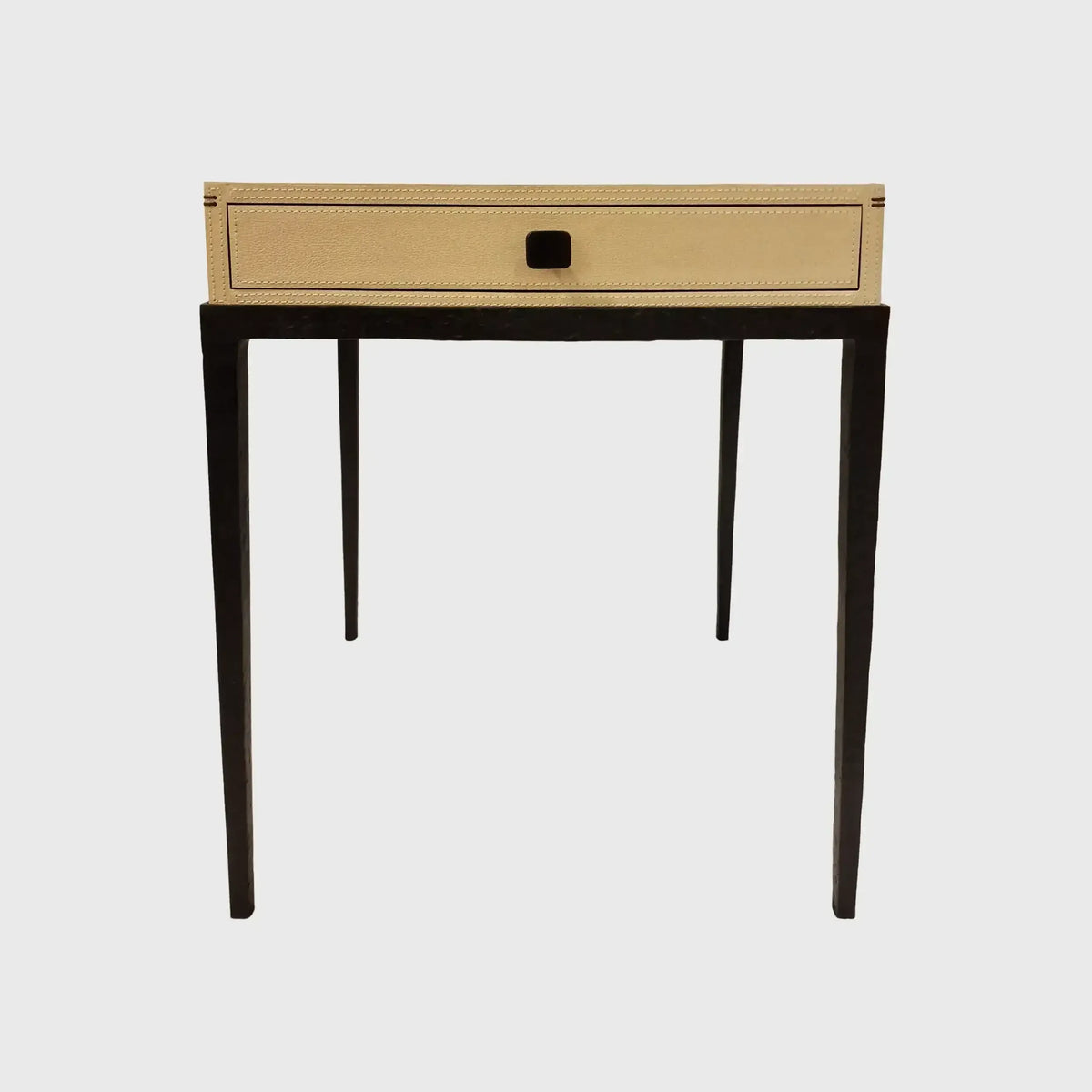 Eccotrading Design London Living Taper Side Table Bronze Pumice Leather House of Isabella UK