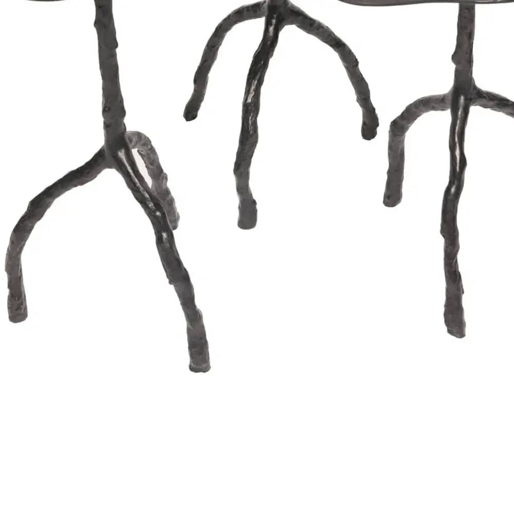 Trio Tables Bronze Shagreen Nera.