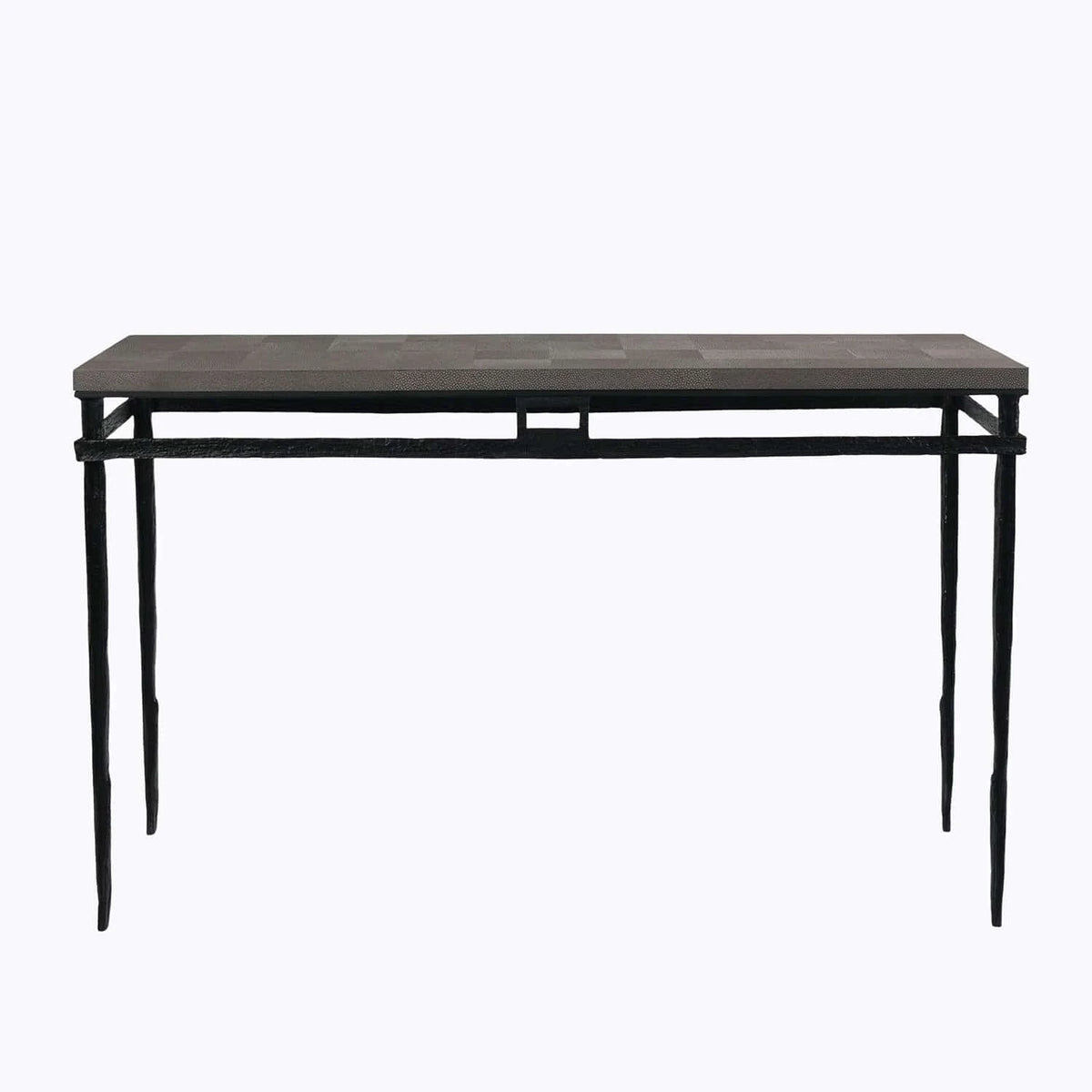 Eccotrading Design London Living Wode Console Bronze Nera Grey Shagreen Leather House of Isabella UK