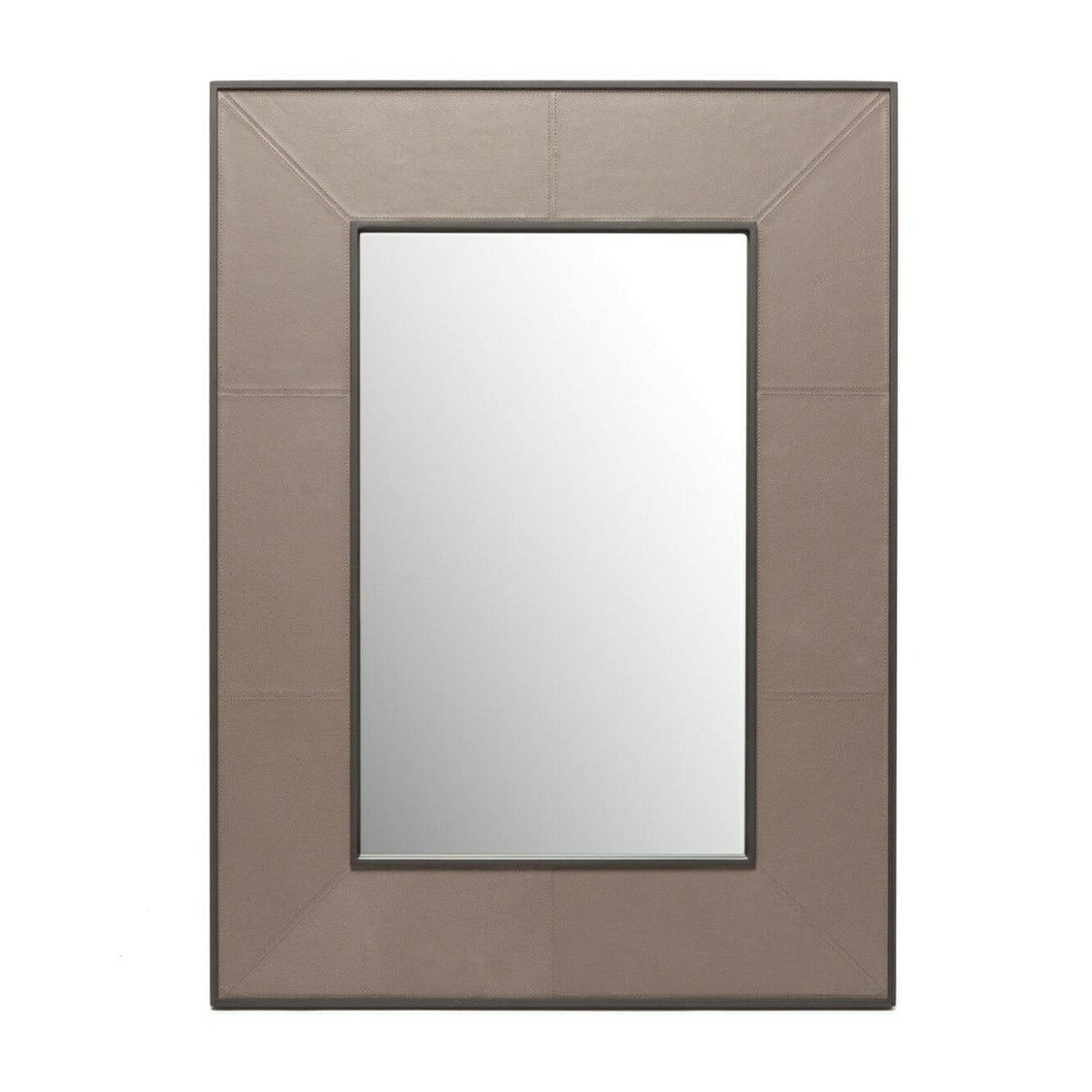 Rectangle Mirror Putty Leather.