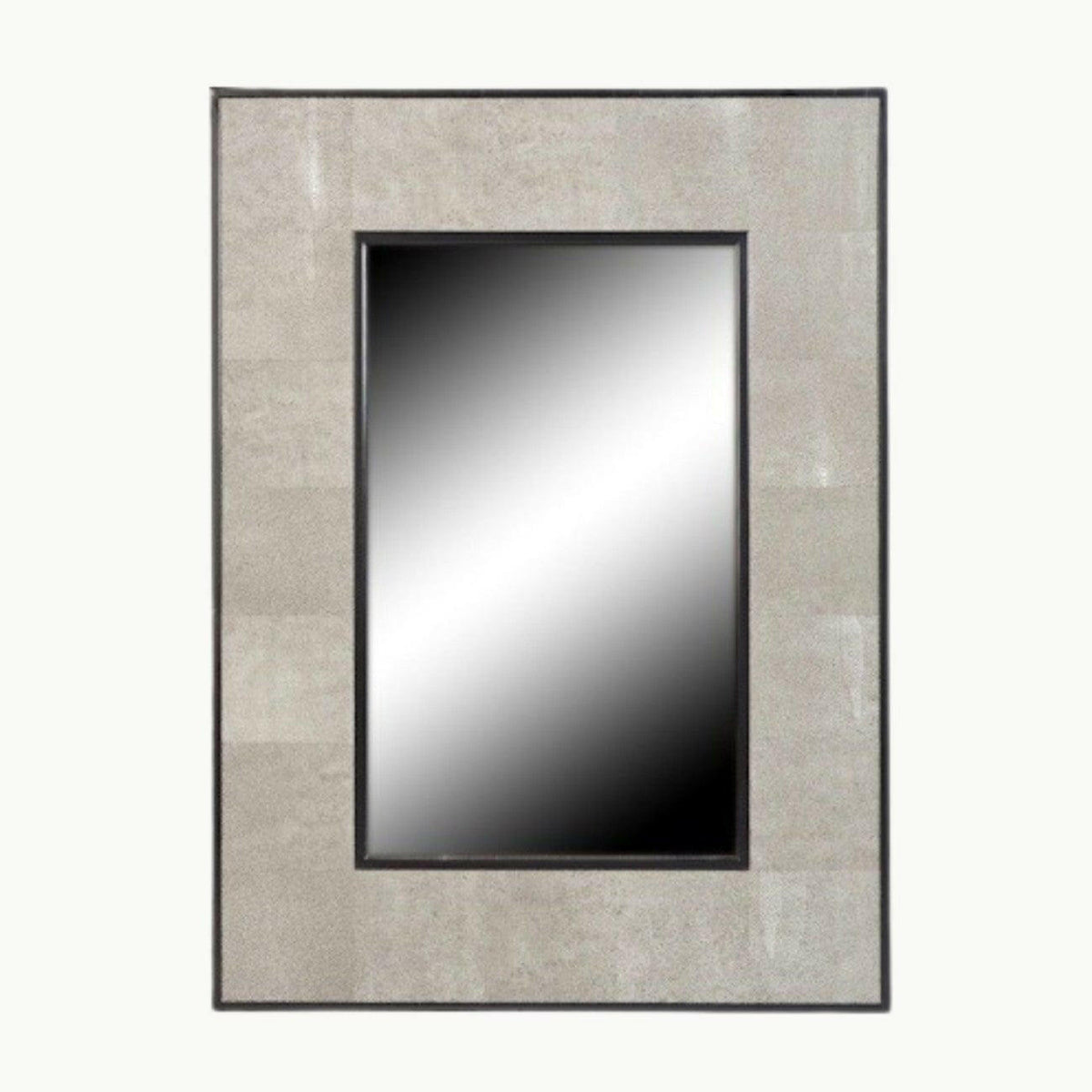 Rectangle Mirror Shagreen Leather.