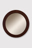 Eccotrading Design London Mirrors Round Mirror Burgundy Leather House of Isabella UK