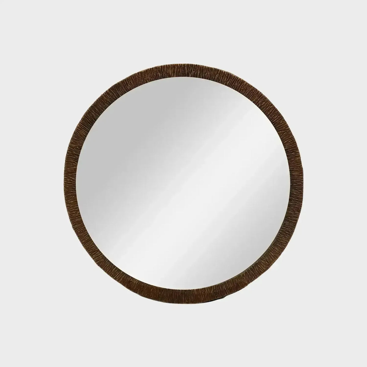 Eccotrading Design London Mirrors Wode Bronze Dorato Round Mirror 120cm House of Isabella UK
