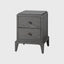 Eccotrading Design London Sleeping Astoria Bedside 40cm Graphite Grey House of Isabella UK