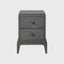 Eccotrading Design London Sleeping Astoria Bedside 40cm Graphite Grey House of Isabella UK