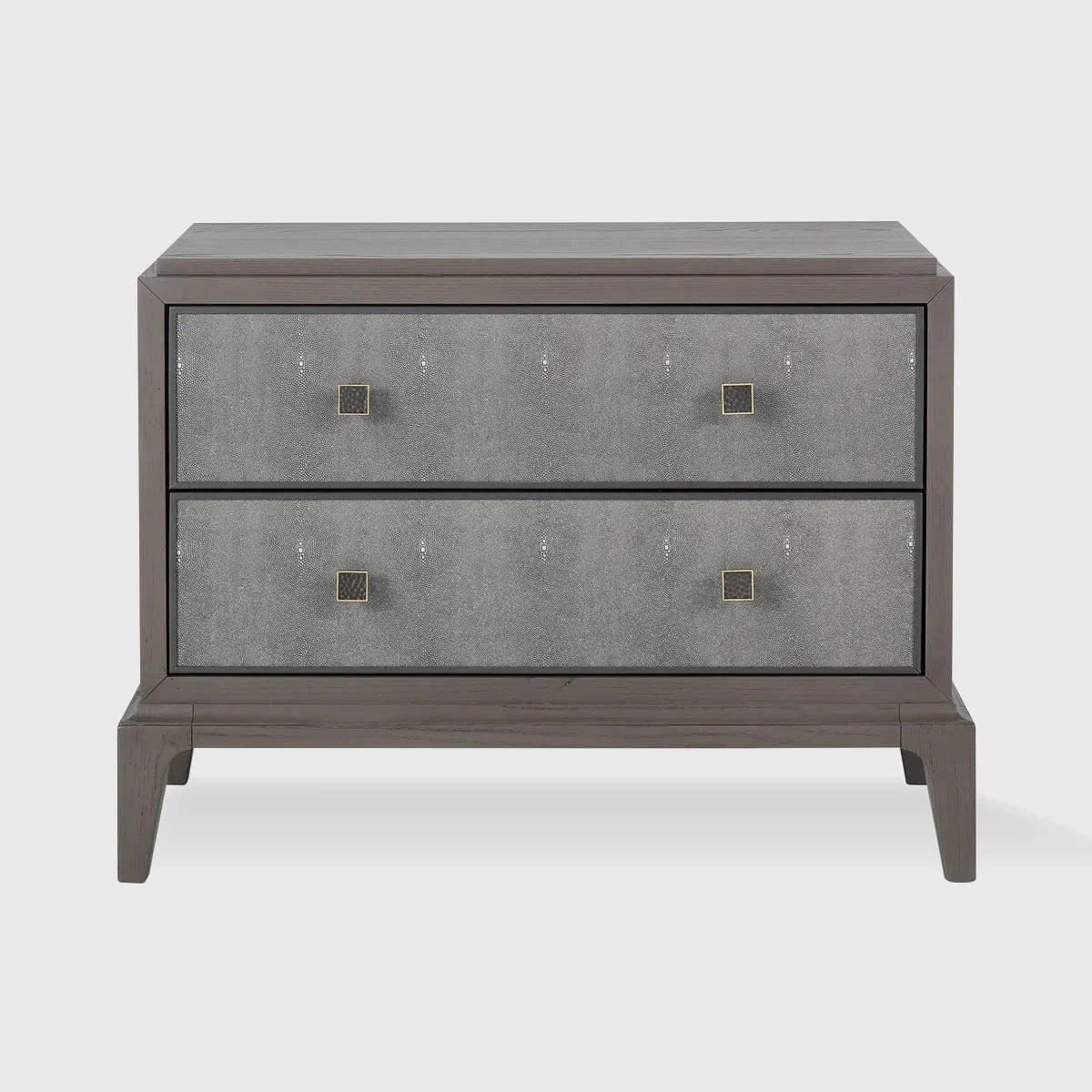 Eccotrading Design London Sleeping Astoria Nightstand Large Macchiato with Shagreen Astoria Nightstand Large Macchiato with Shagreen House of Isabella UK