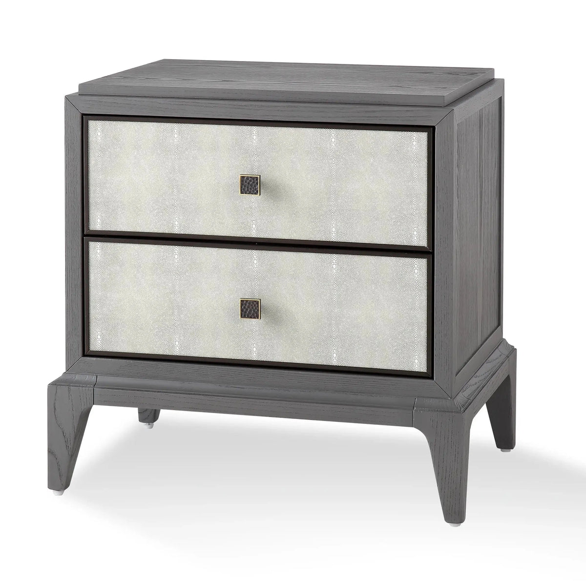 Astoria Nightstand Small Graphite Grey with Shagreen.