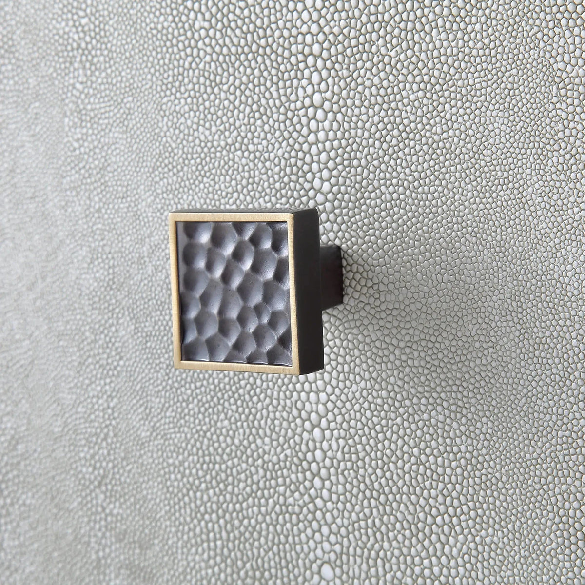 Astoria Nightstand Small Graphite Grey with Shagreen.