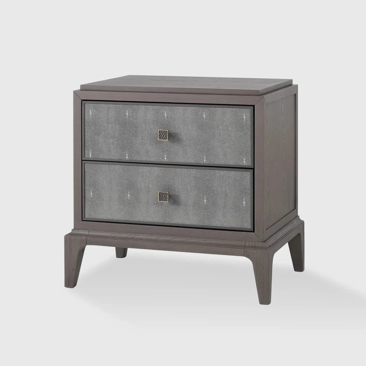 Eccotrading Design London Sleeping Astoria Nightstand Small Macchiato with Shagreen Astoria Nightstand Small Macchiato with Shagreen House of Isabella UK