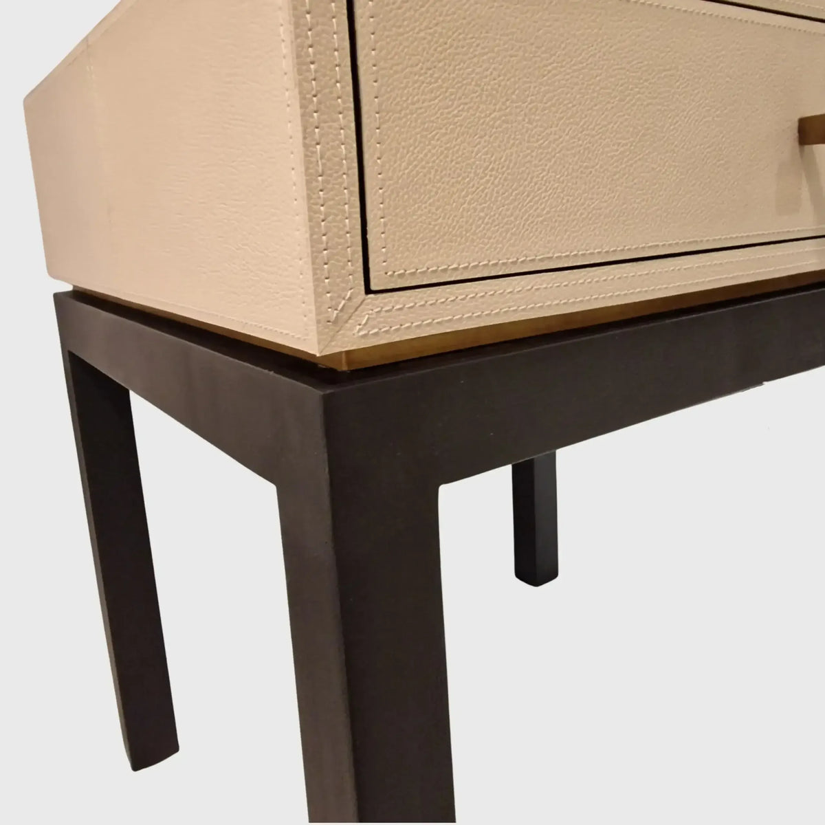 Eccotrading Design London Sleeping Barrington Bedside Pumice Leather House of Isabella UK