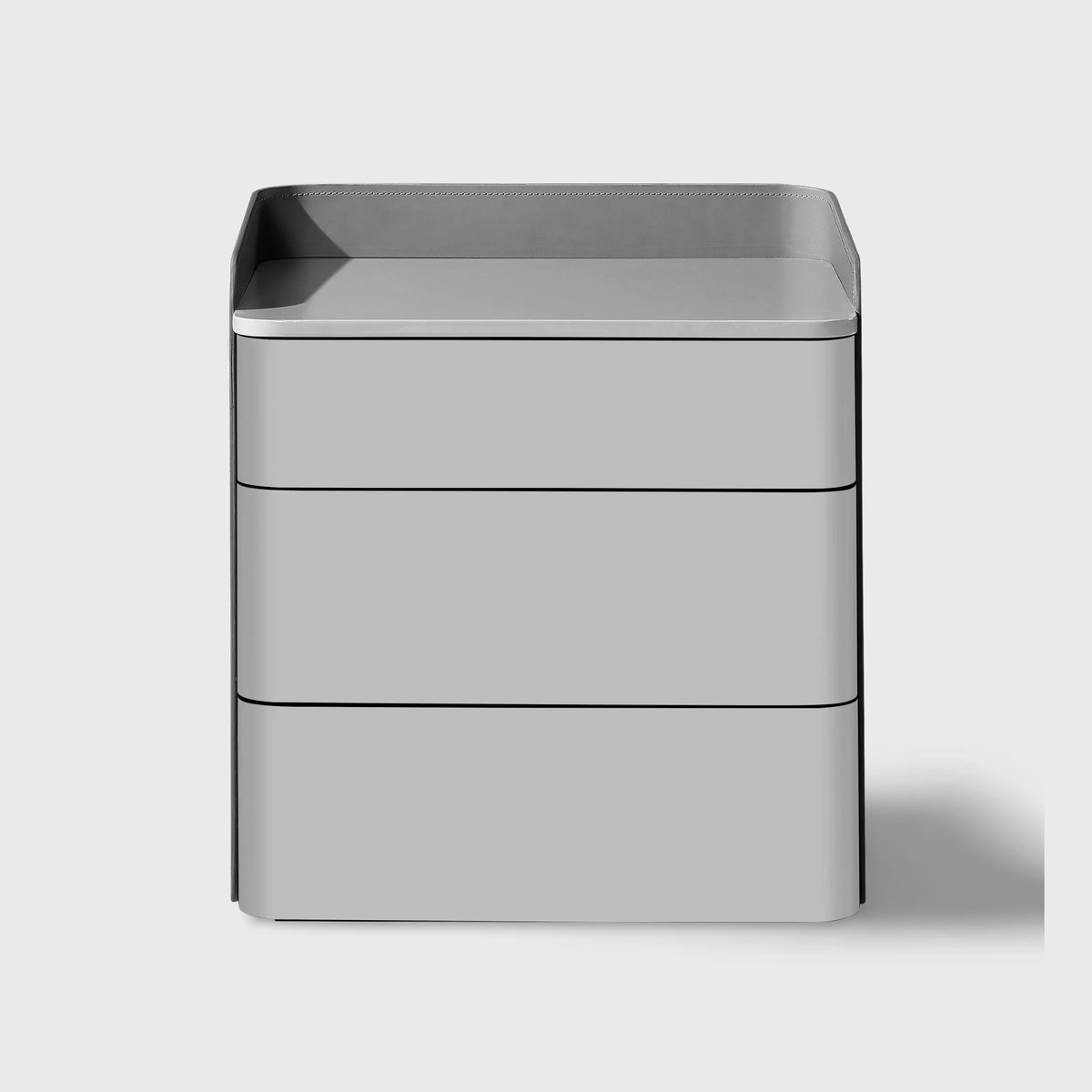Eccotrading Design London Sleeping Christine Lacquer Nightstand Taupe House of Isabella UK
