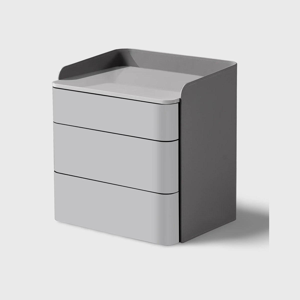 Eccotrading Design London Sleeping Christine Lacquer Nightstand Taupe House of Isabella UK