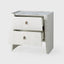Eccotrading Design London Sleeping Kelly 2 Drawer Bedside Large White Ash House of Isabella UK