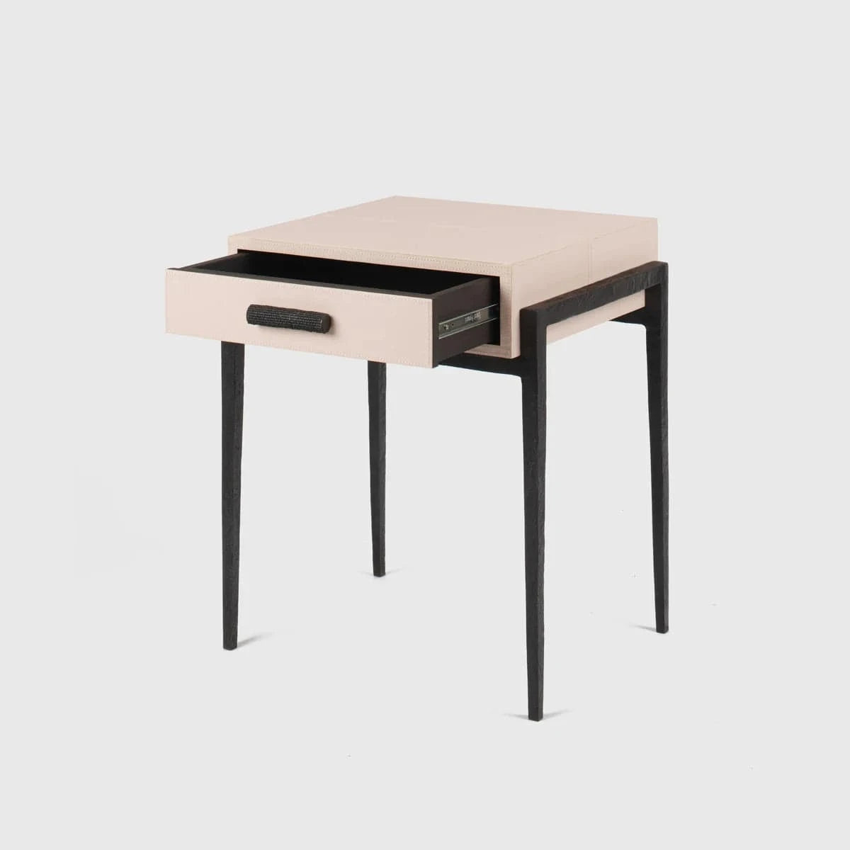 Eccotrading Design London Sleeping Taper Table Bronze Blush Leather House of Isabella UK