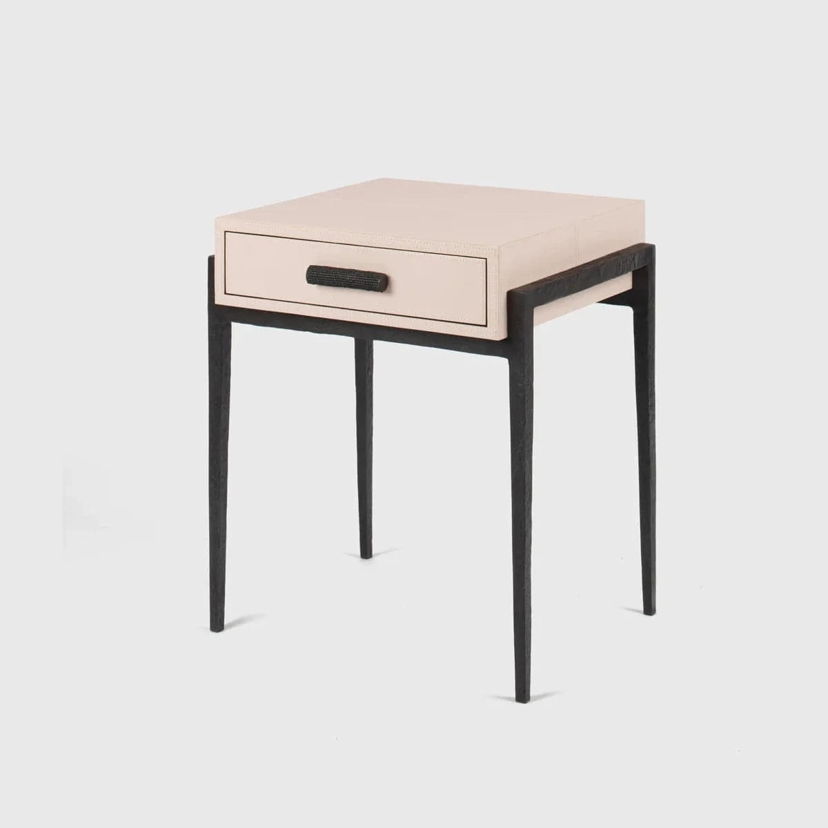 Eccotrading Design London Sleeping Taper Table Bronze Blush Leather House of Isabella UK
