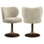 Dining chair Amely natural softweave swivel